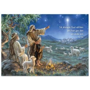 JULKORT MED KRISTNA MOTIV