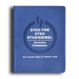 BIBEL STEG FÖR STEG - STUDIEBIBELN blå skinnimitation