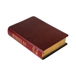 BIBEL  SFB15   MELLANFORMAT RÖTT CABRASKINN