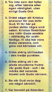 EN KRISTENS DAGORNING _ BOKMÄRKE