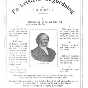 EN KRISTENS DAGORDNING - Roseniusaffisch